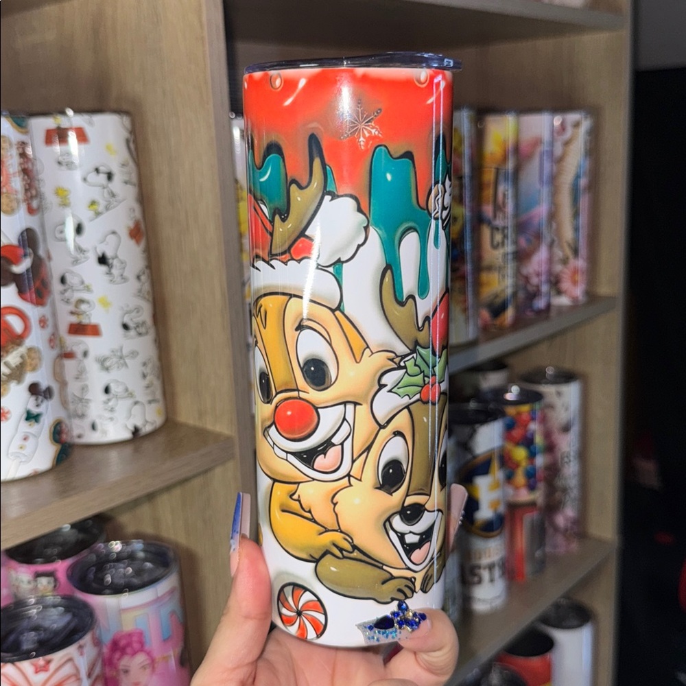 20oz Chip and Dale Christmas Tumbler